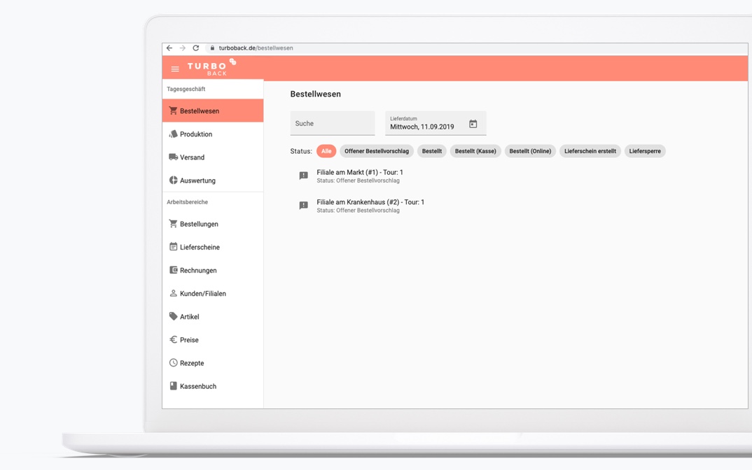 Ein komfortables Bestellmanagement